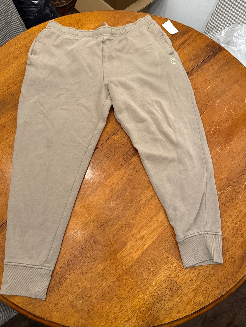 Champion Men's Taupe/Beige Jogger Sweatpants xl